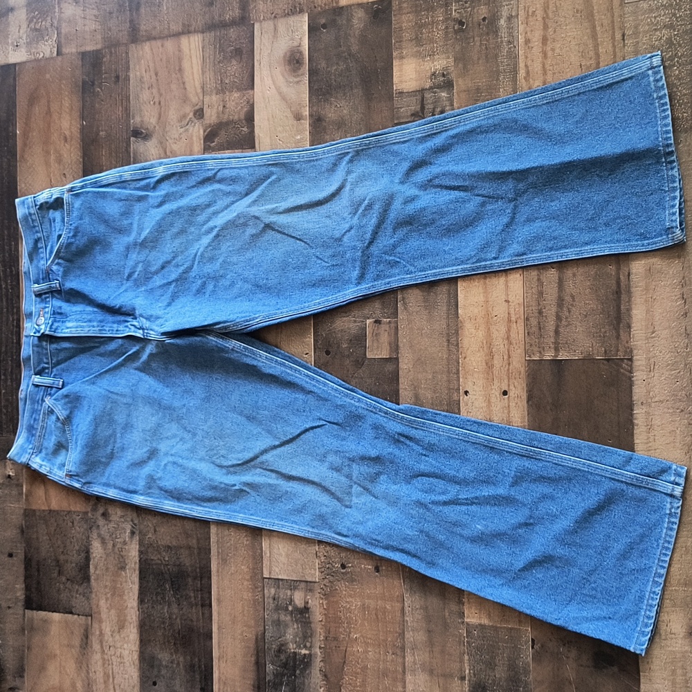 Vintage Wrangler Regular Fit Straight Leg  Light Wash Jeans Sz 36x30 Men